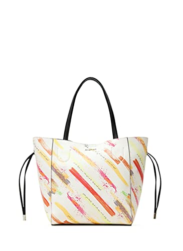 Desigual PU Shopping Bag, Borsa a Tracolla Donna, Giallo, U