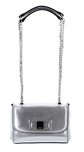 Guess Dinner Date Mini Xbody Flap Silver