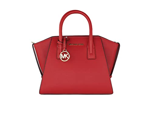 Michael Kors Avril Small Top Zip Satchel Shoulder Crossbody Leather...