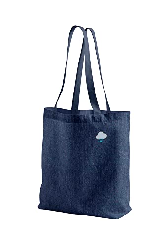 Green Fish Denim - Borsa porta-tutto stampata, borsa per spezieria...