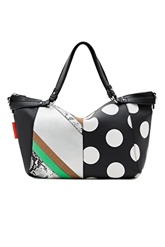 Desigual, BAG_TANGO LIBIA 2000 BLACK Donna, Nero, Taglia unica