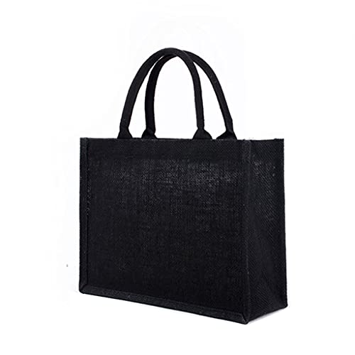 KLOVA Jute Tote Bags Borsa in Tela con Manico Morbido per...