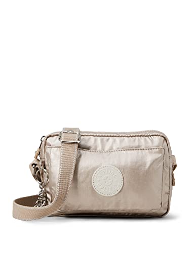Kipling ABANU, Borse a Tracolla, Donna, Argento (Metallic Glow),...