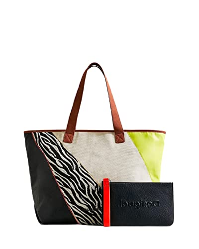 Desigual Bols_Click Orologio Nami, Borsa per la Spesa Donna, Marrone,...