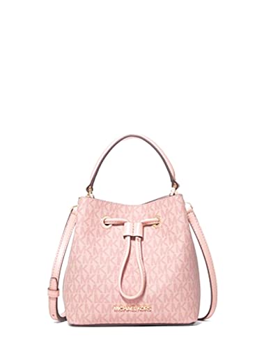 Michael Kors, Borsa a secchiello Suri piccola con tracolla (cipria...