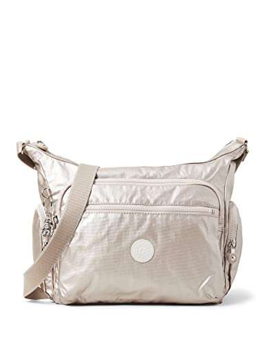 Kipling GABBIE, Borsa a Tracolla, Donna, Argento (Metallic Glow),...