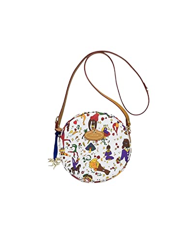 piero guidi Borsa a tracolla con stampa Magic Circus Bianca. Logo...