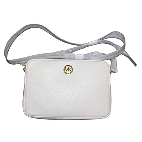 Michael Kors Women's Fulton Large EW Leather Cross Body Bag (lt cream)