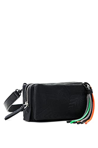 Desigual, BAG_AQUILES 23 RONDA 2000 BLACK Donna, Nero