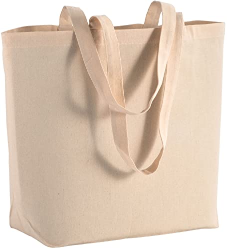 Borsa Borsetta Shopper in Cotone Naturale Dim.30x40x10cm con Soffietto...