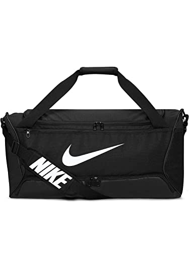 Nike Brasilia, Borse Sportive Unisex Adulto, Black/Black/White, Taglia...