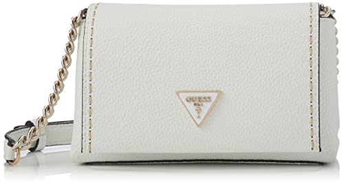 Guess Downtown Chic Mini XBODY Flap, Borsa Donna, White, Taglia Unica