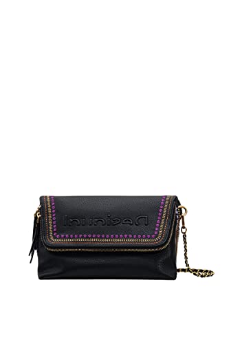 Desigual Bag 2000-Borsa per Bicicletta, Colore: Nero, Borsa POL...