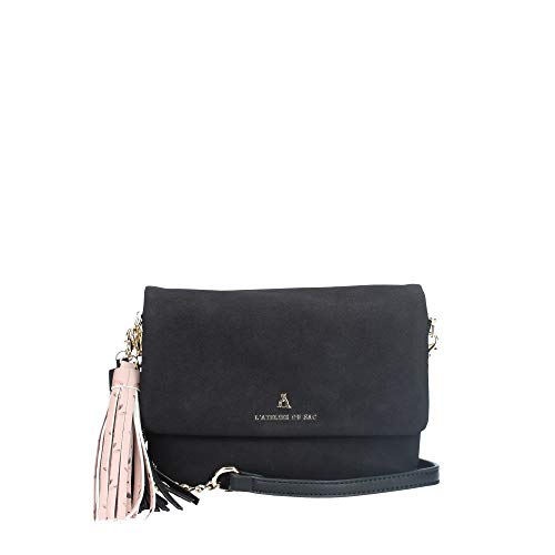 Pash Bag Lola Shoulder Bag Nero in Ecopelle