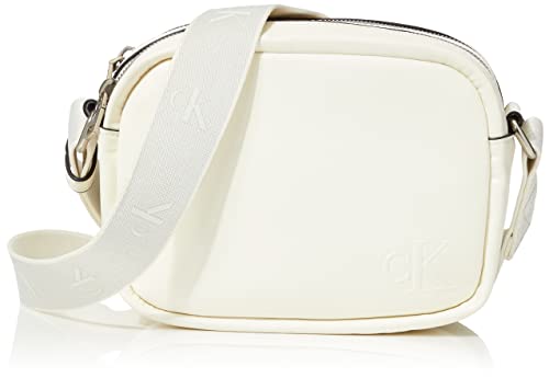 Calvin Klein Ultralight DBL Zip Camera Bag21, Crossover Donna, Bianco...