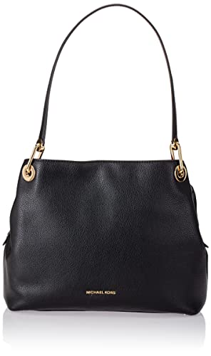 Michael Kors Raven, Borsa a Tracolla Donna, Nero (Black), 14x25.4x34.3...