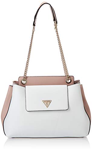 Guess Sandrine Shoulder Satchel White Multi