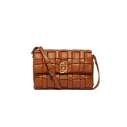 Borsa Liu Jo sicura M tracolla intrecciata ecs AA2240 E0015 caramello