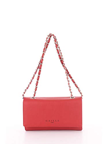 GAëLLE Borsa donna mini tracolla in ecopelle 3 comparti rosso B21GE09