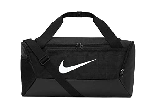 Nike Brasilia Borsa Sportiva Unisex Adulto, Nero/Bianco, S/41 L