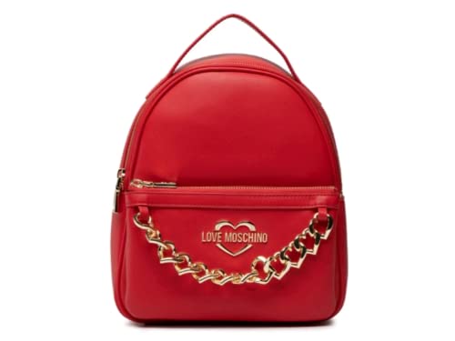 Love Moschino Borsa Pu Rosso, ZAINO Donna, Blu Denim, Taglia unica