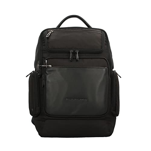 PIQUADRO Macbeth, Zaino in Pelle Uomo, Nero