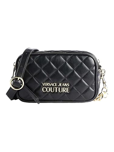 VERSACE JEANS COUTURE Borse Donna TRACOLLA Nero Borsa trapuntata Nera...