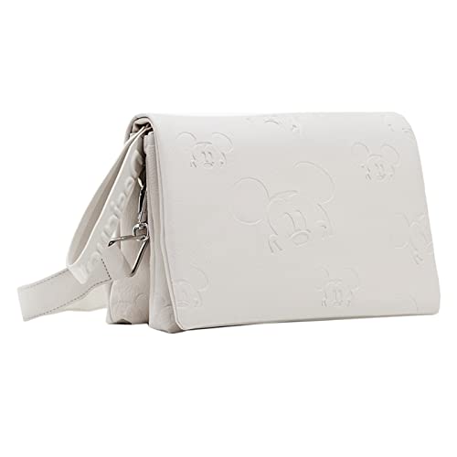 Desigual, Bag_all MICKEY 23_DORDMUNT 1001 RAW Donna, bianco, Taglia...