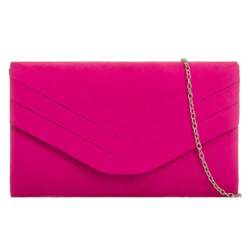 Fi9 Pochette elegante da donna in pelle scamosciata, stile busta, da...