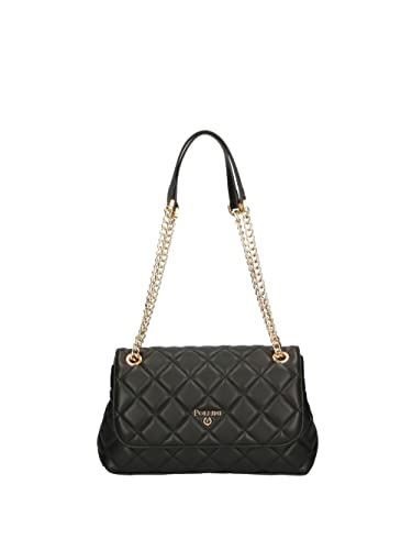 Pollini SC4501PP1GSB0000, Borsa A Spalla Donna, Nero, 17X28X10