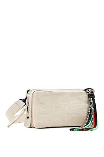 Desigual, BAG_AQUILES 23 RONDA 1001 RAW Donna, bianco, Taglia unica