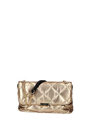 Twin Set Oa8tbr, Borsa a Tracolla Donna, Oro (Oro/Oro Laminato),...