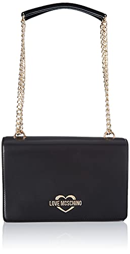 Love Moschino Borsa a Spalla da Donna, Nero, Taglia Unica
