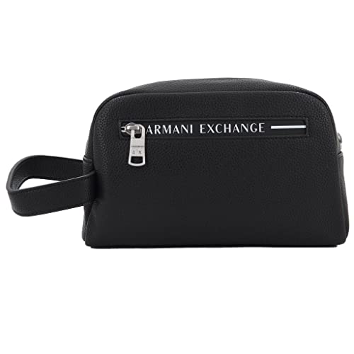 Armani Exchange John SLG, Logo Line Detail, Beauty Case, Struttura...