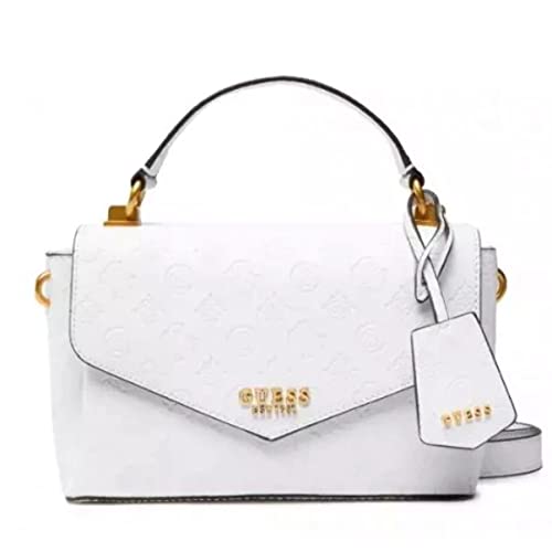 Guess Borsa zanelle mono manico logo peony PA849220 white logo