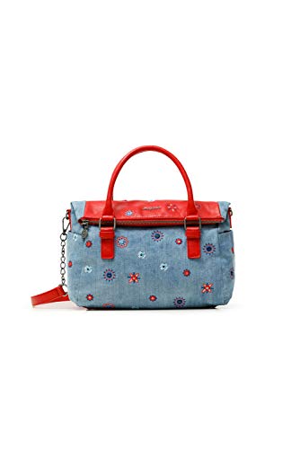 Desigual Fabric Hand Bag, Borsa per Le Mani Donna, Colore: Rosso, U