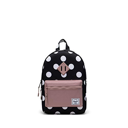 Herschel Heritage Kids Backpack Polka Dot Black and White/Ash Rose