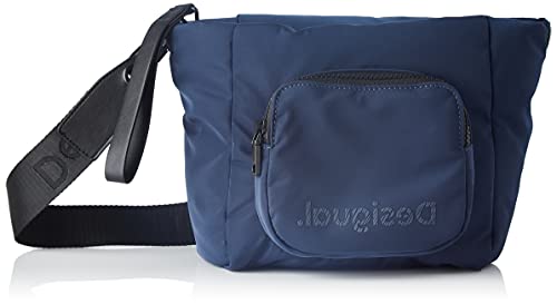 Desigual Bols_Logging Amber, Across Body Bag Donna, Blau, Taglia Unica