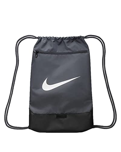 Nike Brasilia, Borse Sportive Unisex-Adulto, Flint Grey/Black/White,...