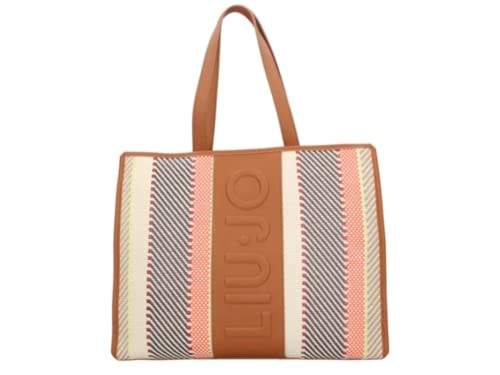 SHOPPING INTRECCIO TESSUTO LUCENTE LIU JO 71137 CARAMELLO, T.U.