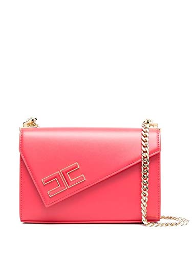 Elisabetta Franchi Luxury Fashion Donna BS21A11E2620 Rosso Pelle Borsa...