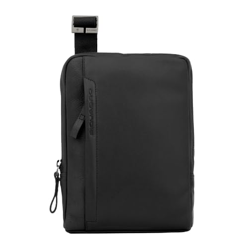 PIQUADRO Pan, Borsello in Pelle Uomo, Nero
