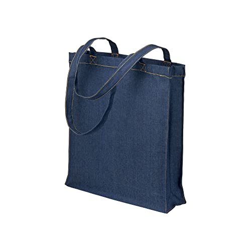 Shopper in Denim tipo Jeans (100% cotone), manici lunghi con soffietto...