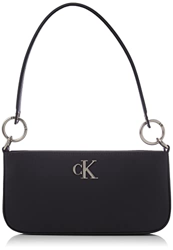 Calvin Klein Jeans Minimal Monogram Shoulder Bag25, Borsa Donna, Nero,...