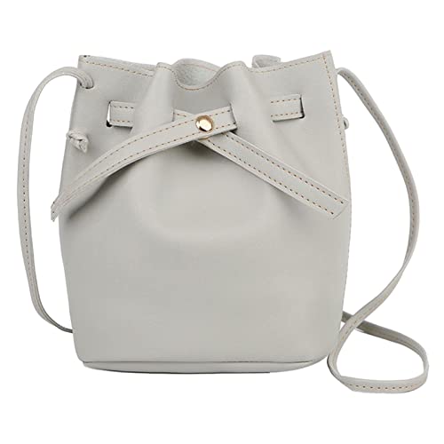 Borsa a secchiello in morbida pelle | Borsa a secchiello in pelle PU...