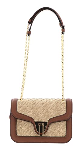 Coccinelle Borsa a Tracolla Marvin Twist Rafia Small Caramel Borsa...