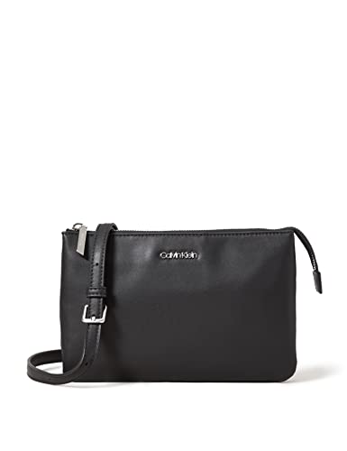 Calvin Klein Borsa a Tracolla Donna Ck Must Ew Xbody Piccola, Nero (Ck...