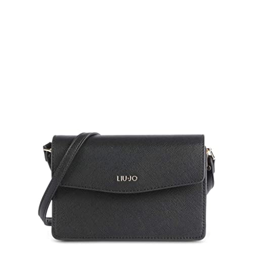 Liu Jo Jeans Borse Donna Nero Borsa a tracolla con logo lettering UNI