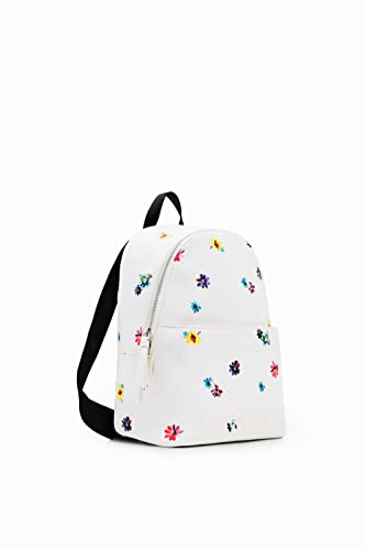 Desigual, BACK_FRESIA_MOMBASA MINI U 1000 WHITE Donna, bianco, Taglia...