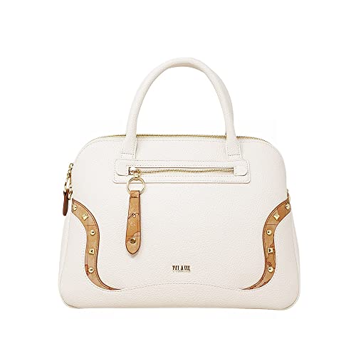ALVIERO MARTINI Borsa a Mano Bianco Borsa Mano White Cotton Donna...